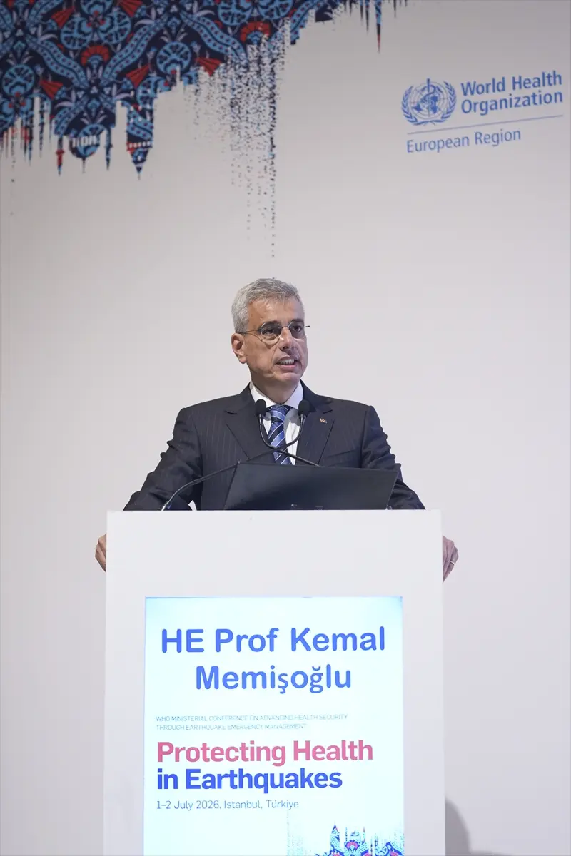 Sağlık Bakanı Memişoğlu, "DSÖ Bakanlar Konferansı"nın ana oturumunda konuştu: