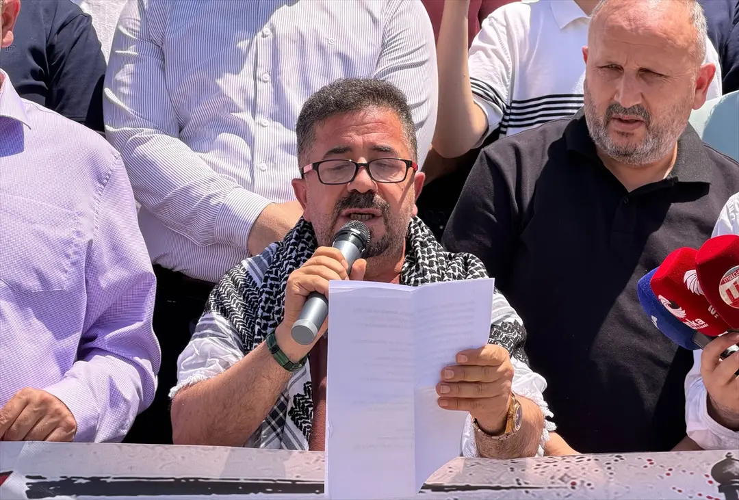 Mardin'de İsrail'in Gazze'ye saldırıları protesto edildi