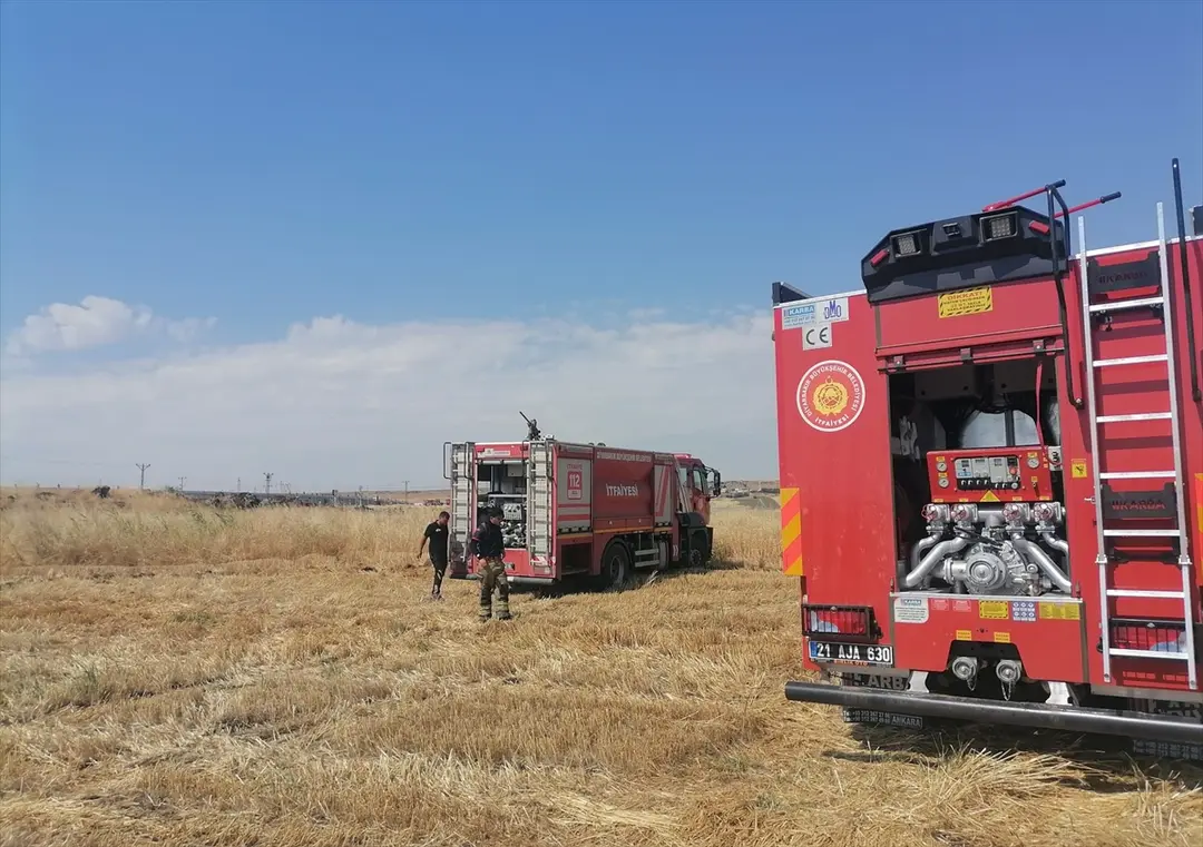 Diyarbakır'da anız yangını kontrol altına alındı