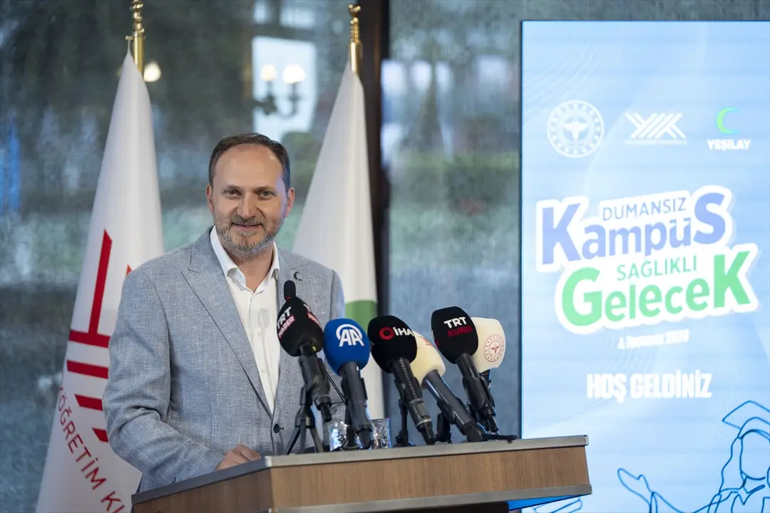 Bakan Memişoğlu, "Dumansız Kampüs, Sağlıklı Gelecek Projesi"nin tanıtım programında konuştu: