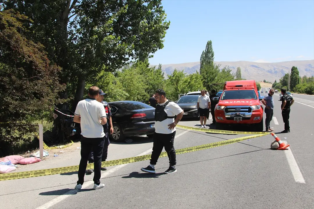 Malatya'da ağaca çarpan otomobildeki 2 kişi öldü, 4 kişi ağır yaralandı