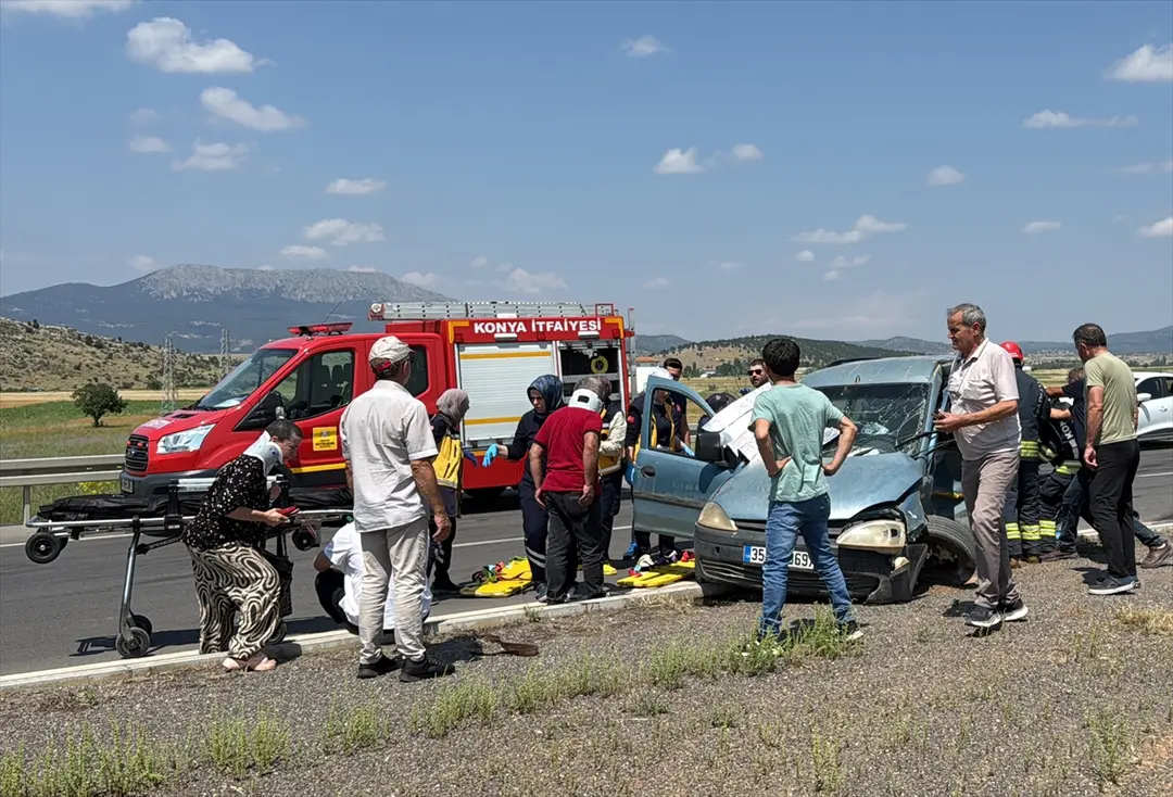 Konya'da trafik kazası: 5 yaralı