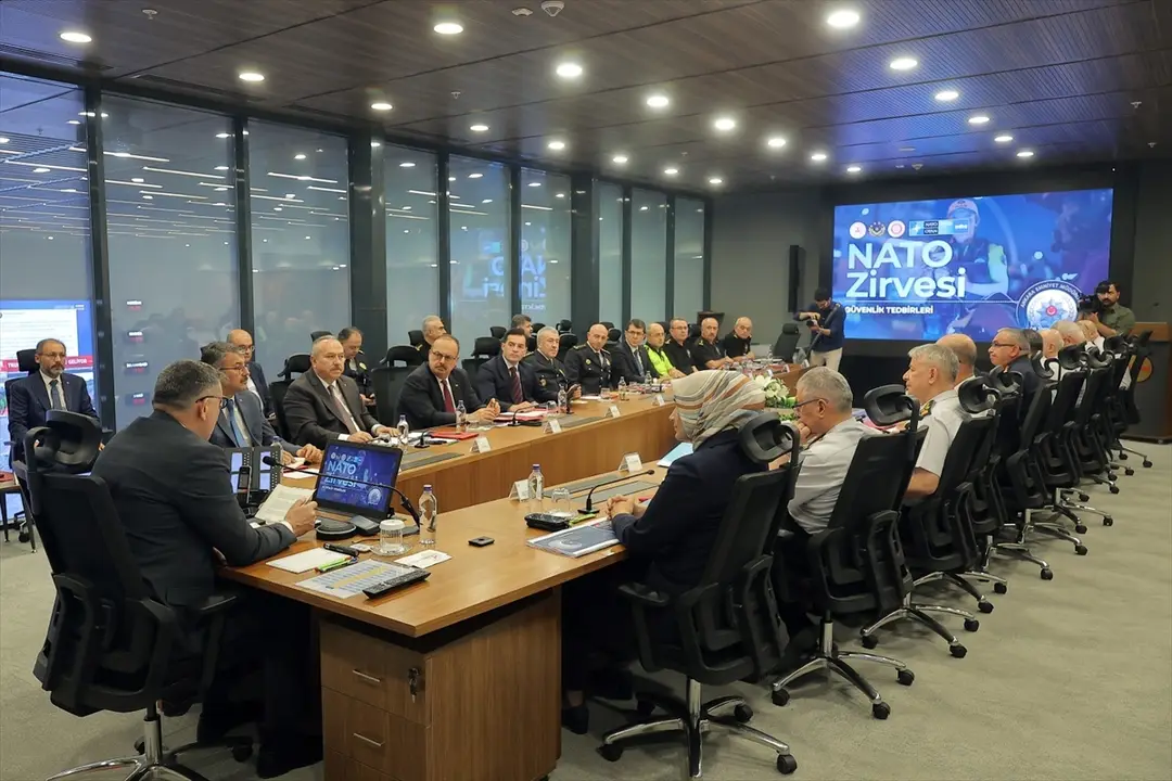 İçişleri Bakanlığı'nda NATO Zirvesi öncesinde güvenlik hazırlıkları ile alınan tedbirler değerlendirildi