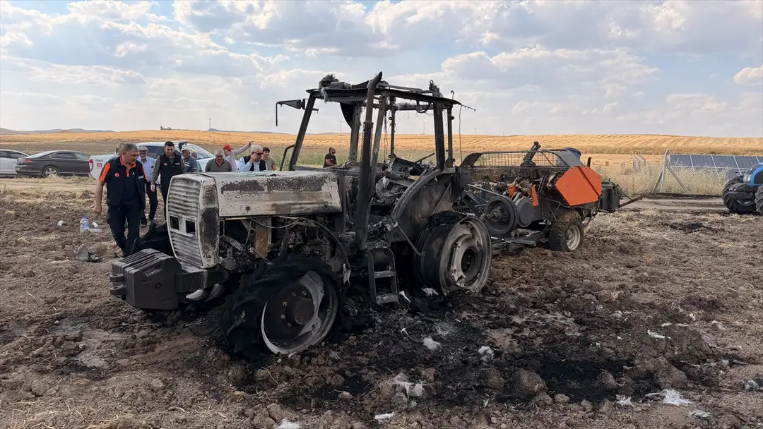 Yozgat'ta hububat tarlası yandı: 150 dekar zarar