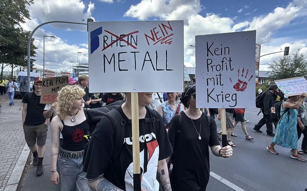 Berlin'de Rheinmetall protestosunda gözaltılar