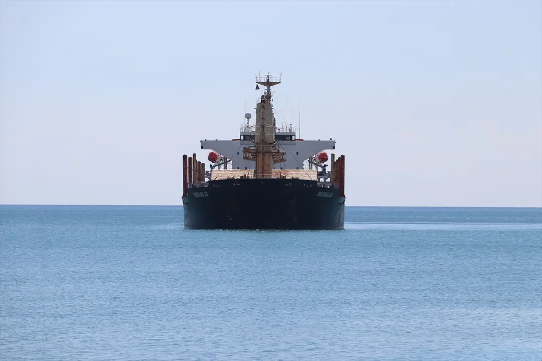 Tekirdağ'da karaya oturan gemi için önlem alındı