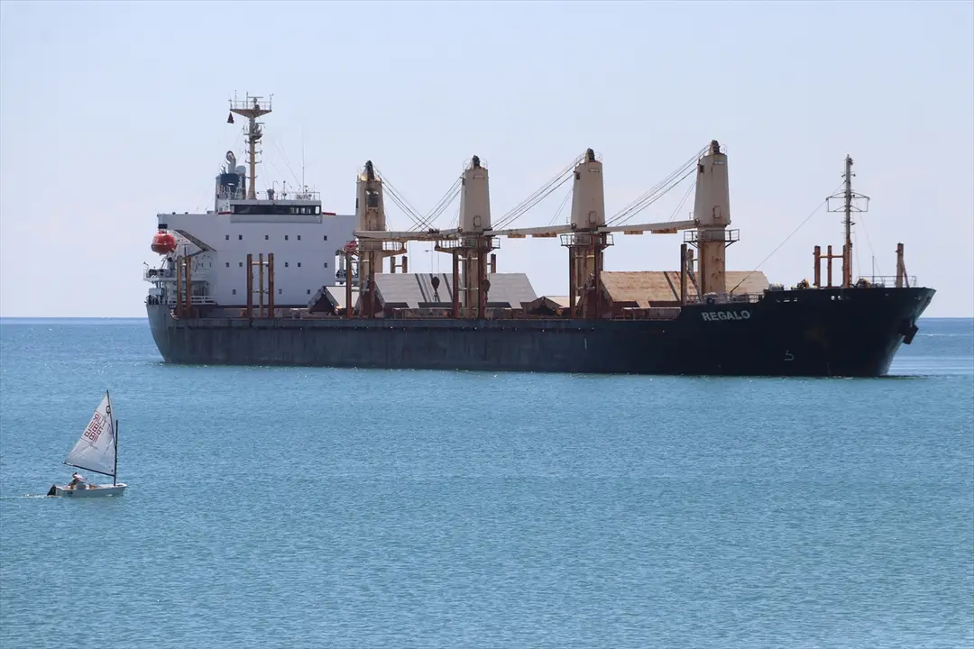 Tekirdağ'da karaya oturan gemi için önlem alındı