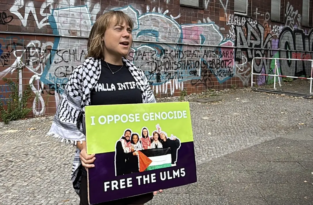 Berlin'de Rheinmetall protestosuna polis müdahalesi