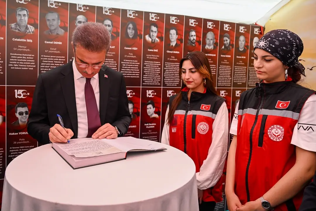 Erzurum'da 15 Temmuz Anma Çadırı Açıldı
