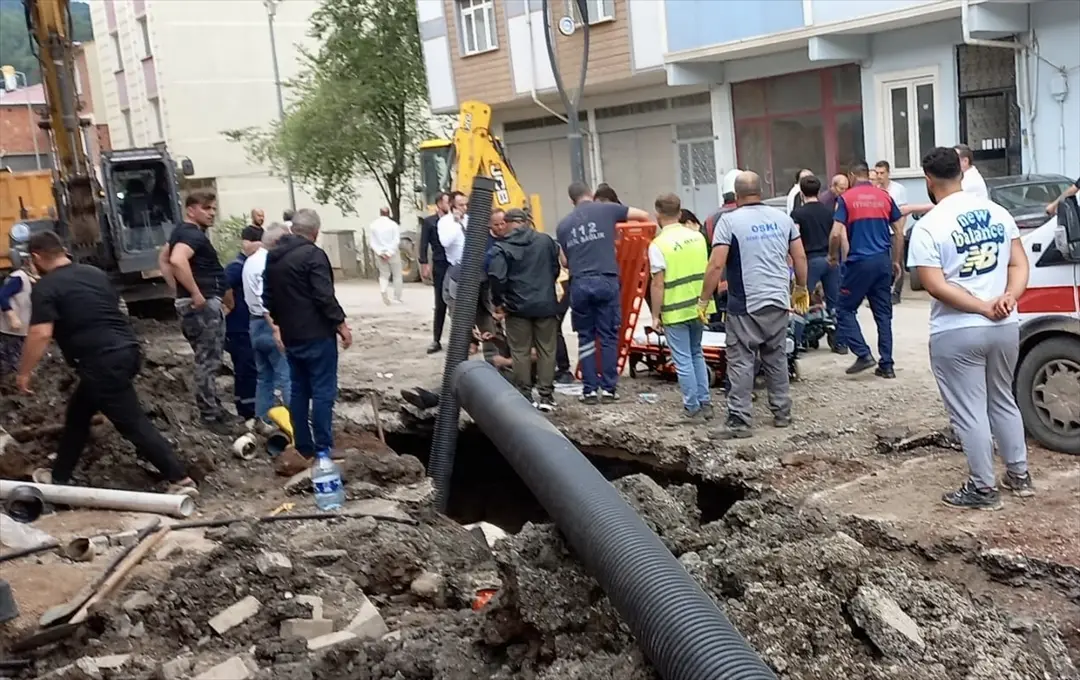 Ordu'da göçük: 2 işçi yaralandı