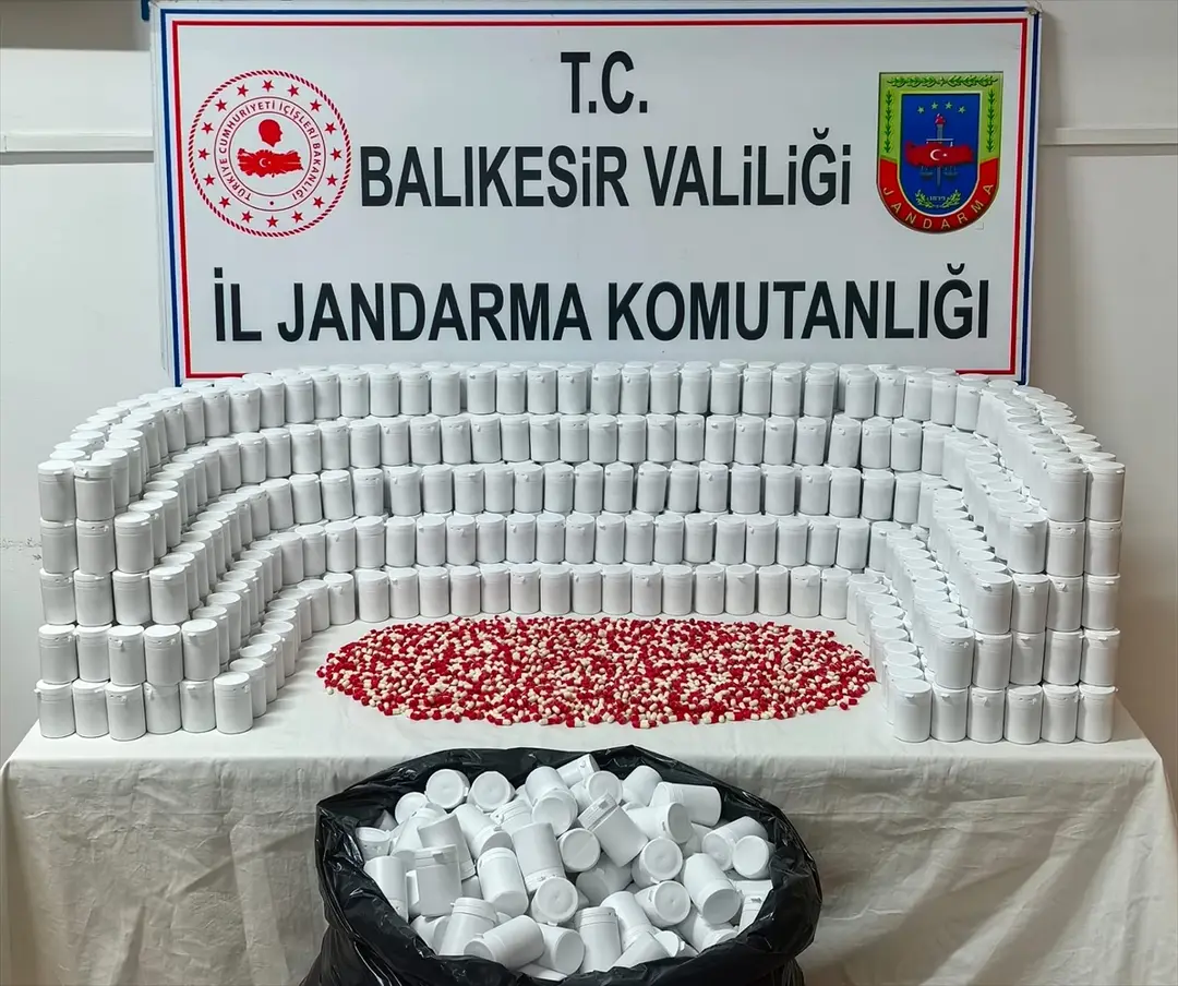 Balıkesir'de 78 bin hap yakalandı, şüpheli tutuklandı