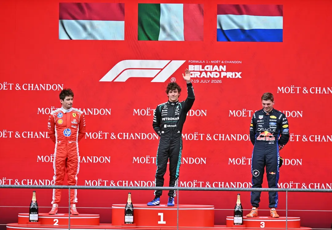 Kimi Antonelli: Belçika Grand Prix'sinde zirveye çıktı