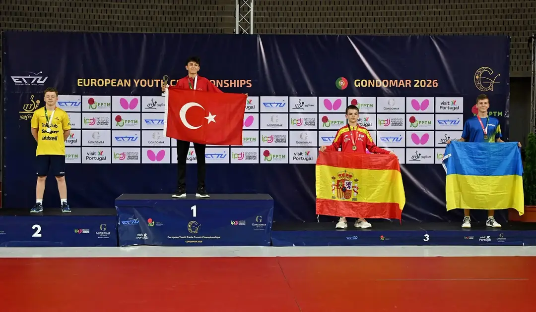 Görkem Öçal: 15 Yaş Altı Avrupa Masa Tenisi Şampiyonu