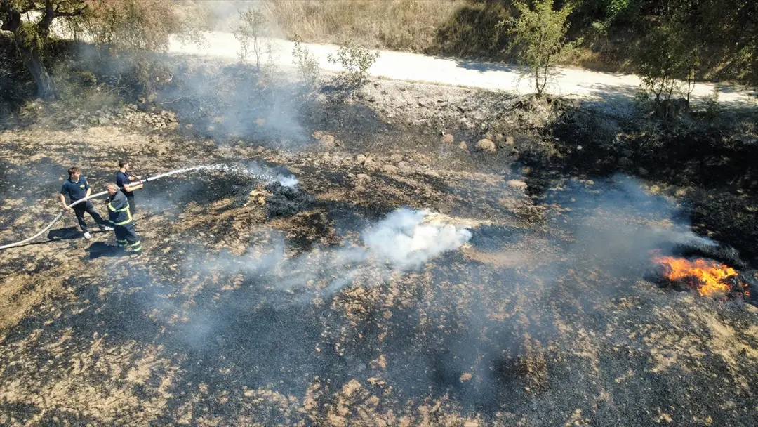 Karabük'te Anız Yangını: 25 Dönüm Alan Zarar Gördü