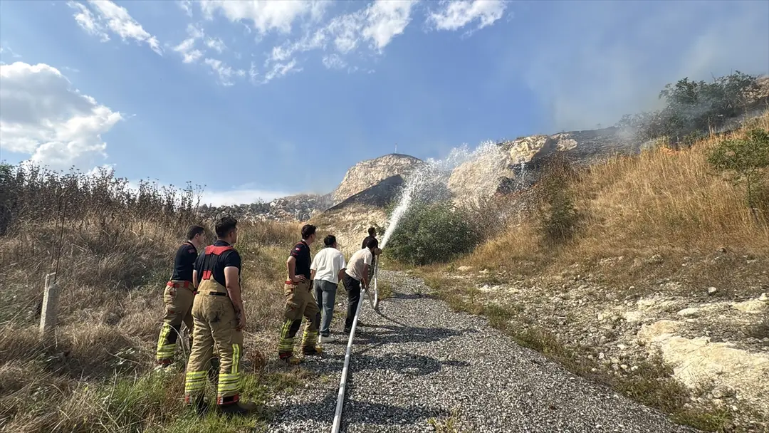 Stubble Fire in Edirne: 30 Decares of Farmland Destroyed