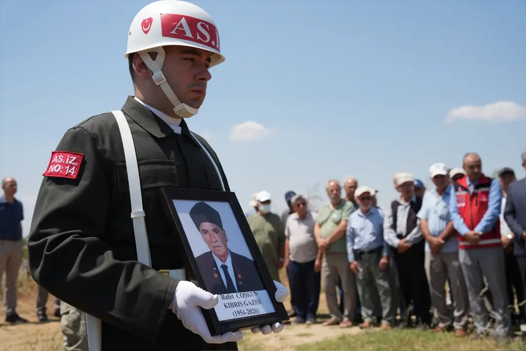 In Tekirdağ: Zypern-Veteran Rafet Coşkun auf seine letzte Reise verabschiedet