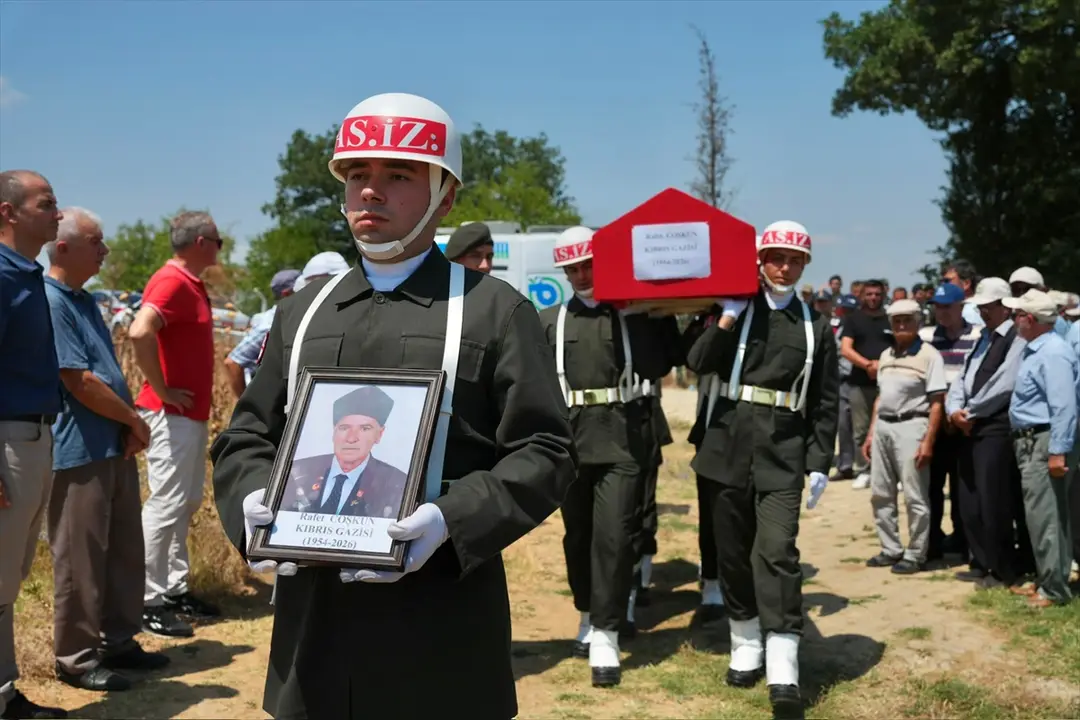 In Tekirdağ: Zypern-Veteran Rafet Coşkun auf seine letzte Reise verabschiedet
