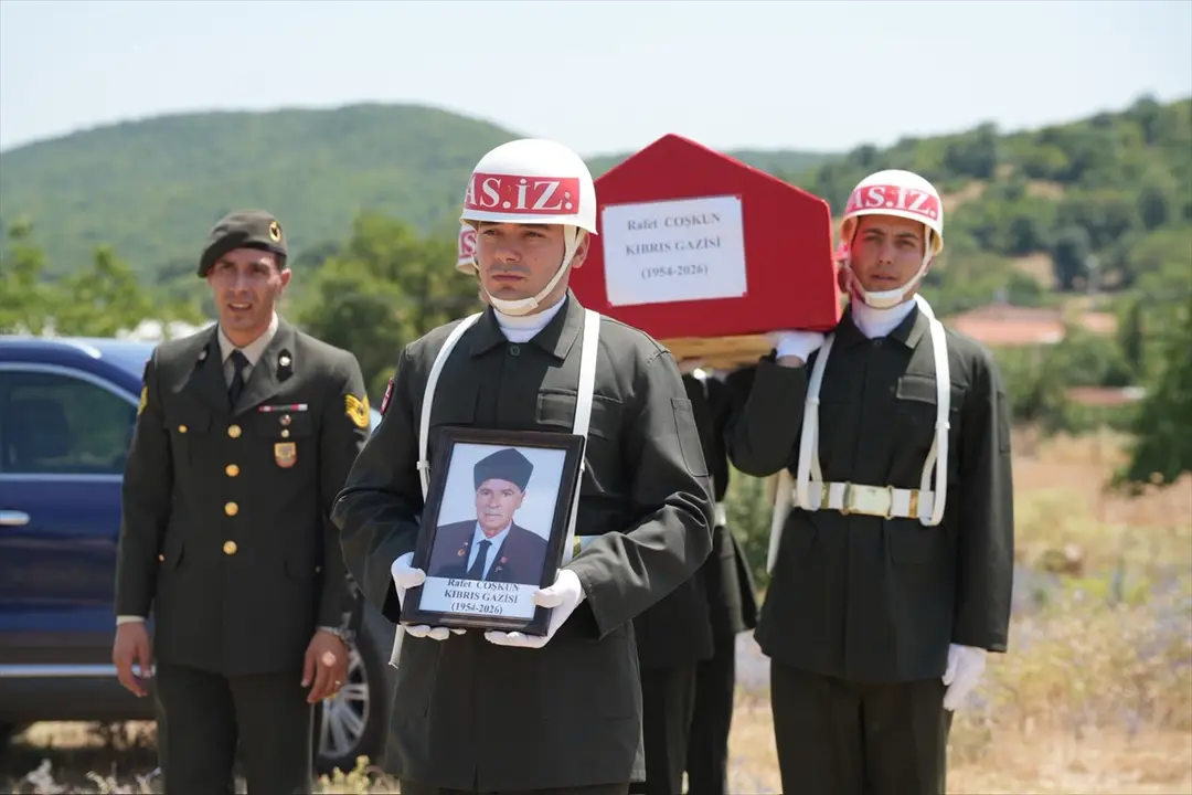 In Tekirdağ: Zypern-Veteran Rafet Coşkun auf seine letzte Reise verabschiedet