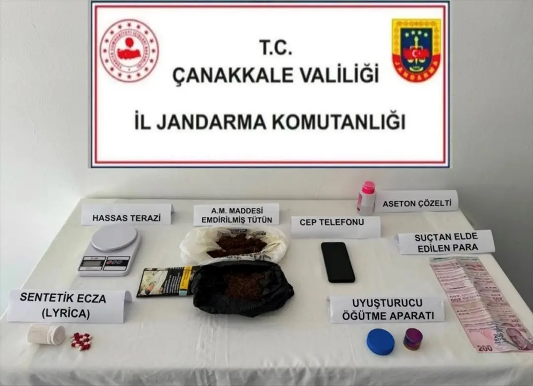Drogenrazzia in Çanakkale: 2 Verdächtige verhaftet