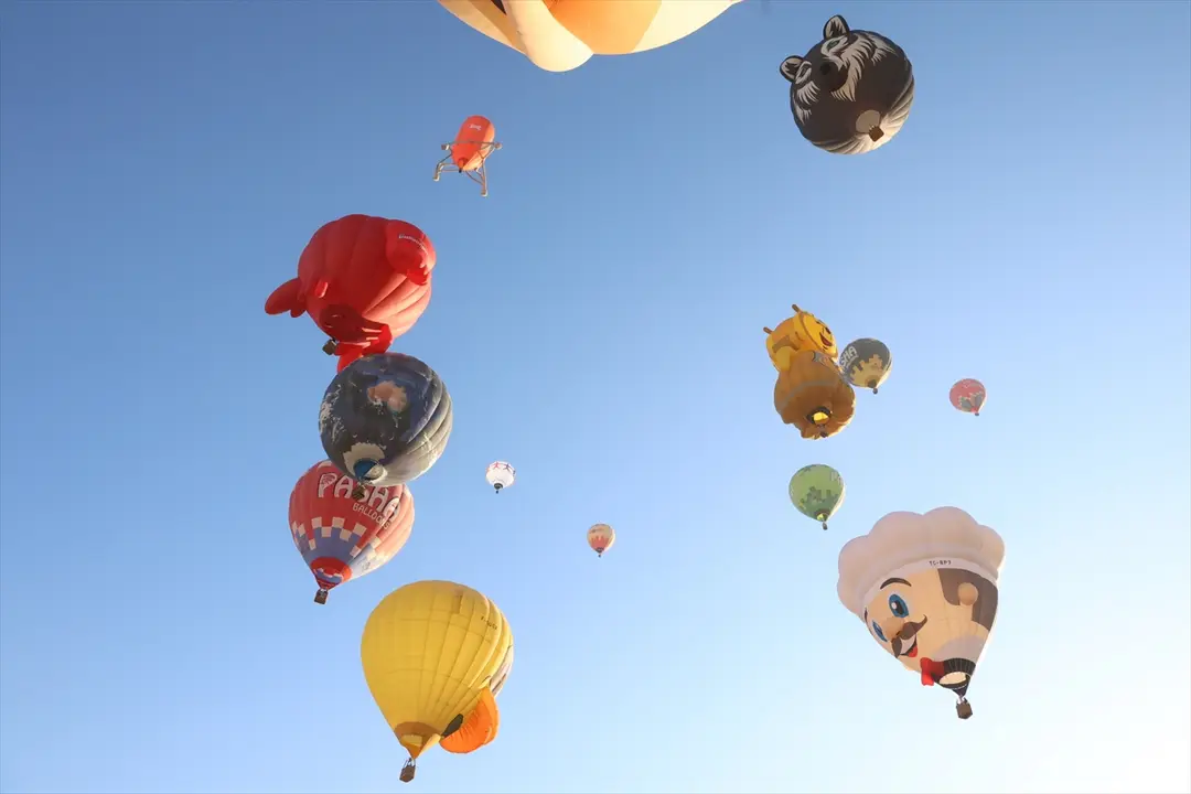 Kappadokien Ballonfestival: Motivballons färben den Himmel