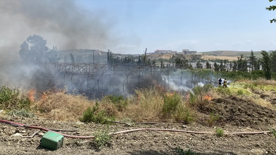 Gartenbrand in Kırıkhan, Hatay: Pkw unbrauchbar
