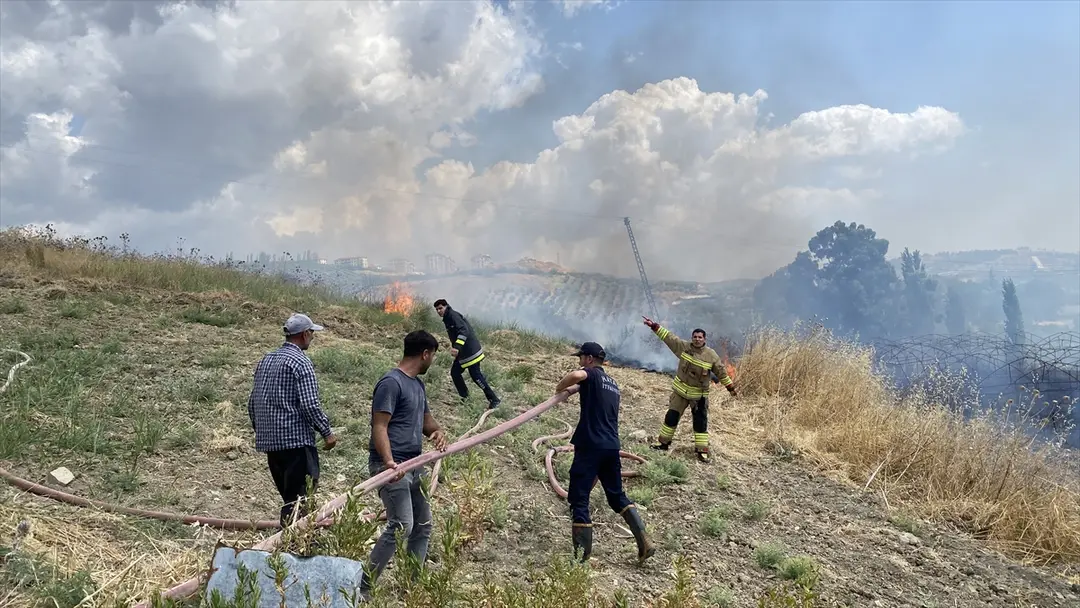 Gartenbrand in Kırıkhan, Hatay: Pkw unbrauchbar