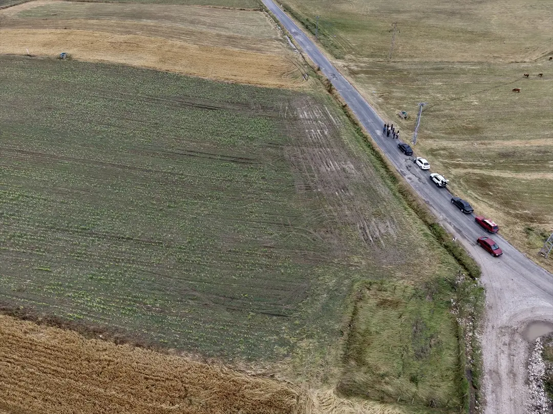 Hagelschaden in Samsun Ladik: Felder mit Drohne gefilmt