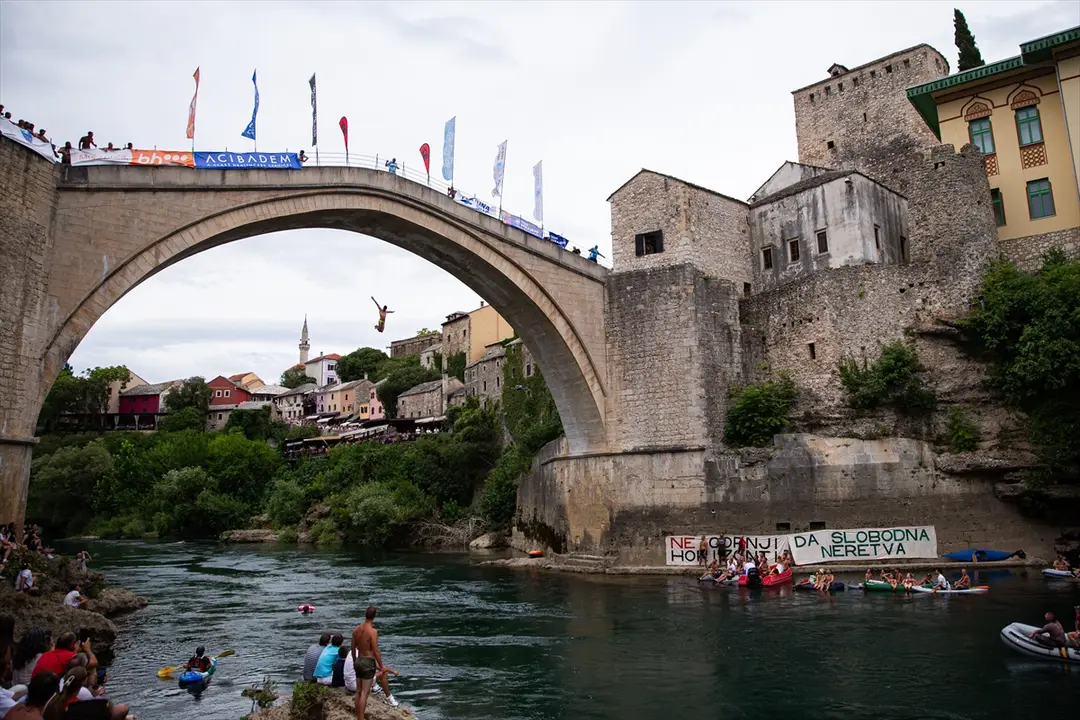 460th Traditional Mostar Bridge Jumps Held
