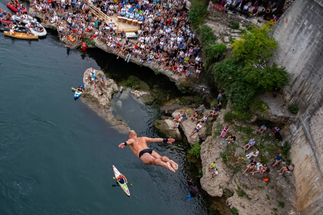 460th Traditional Mostar Bridge Jumps Held