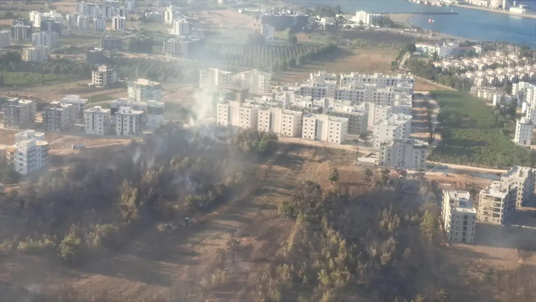 Mersin Silifke'deki otluk yangını kontrol altına alındı: Hasar var