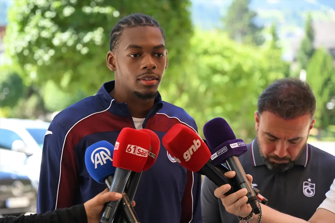 Trabzonspor'un yeni transferi Rene Mitongo, Avusturya kampına katıldı: