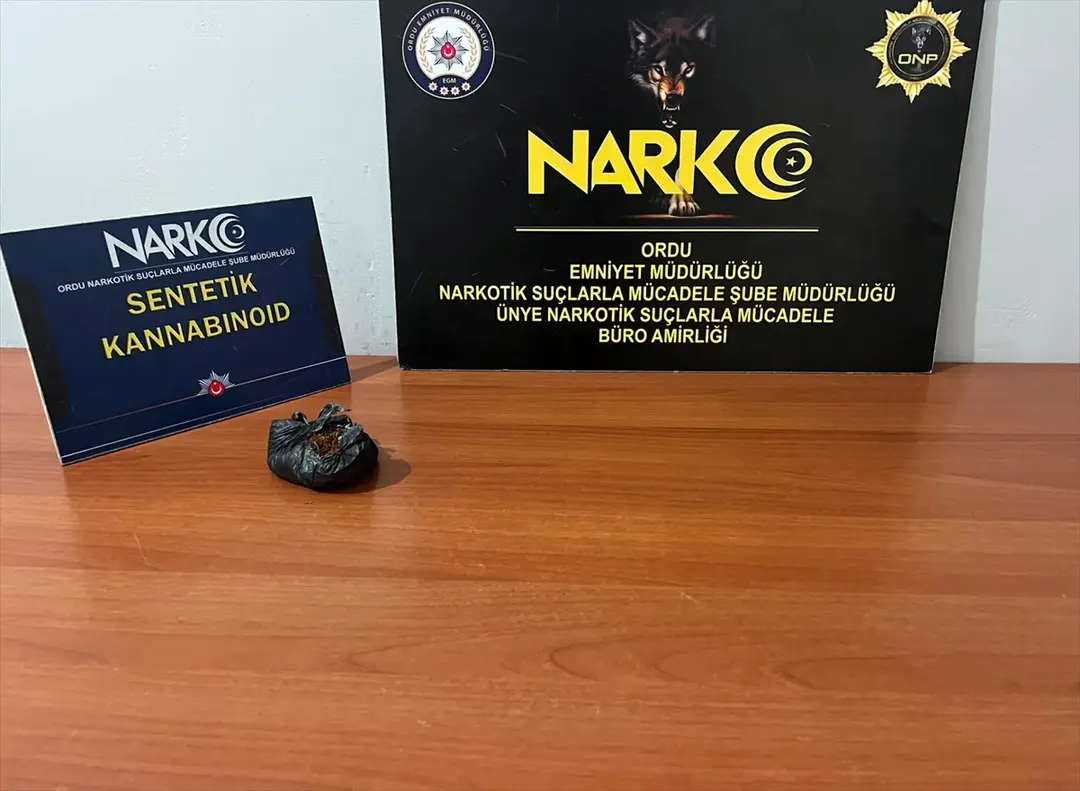 Ordu'da uyuşturucu operasyonu: Bir şüpheli tutuklandı