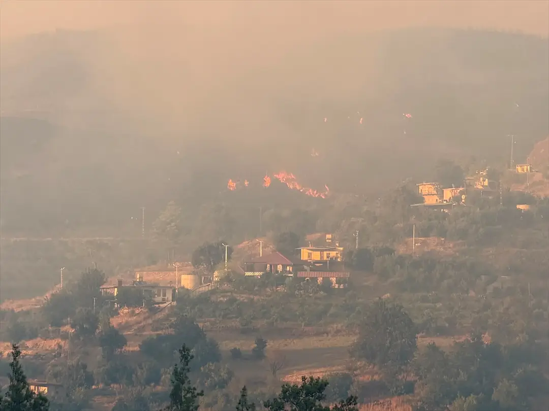 Antalya'da ormanlık alanda çıkan yangına müdahale ediliyor