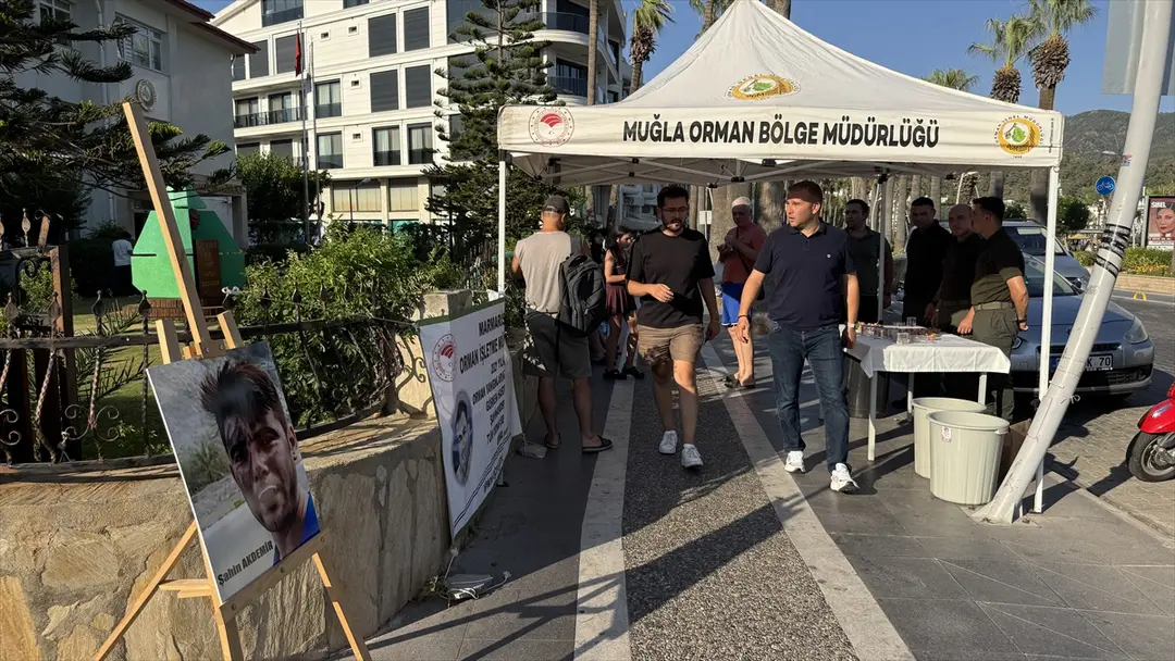 Marmaris'te orman şehitleri Görkem Hasdemir ve Şahin Akdemir anıldı
