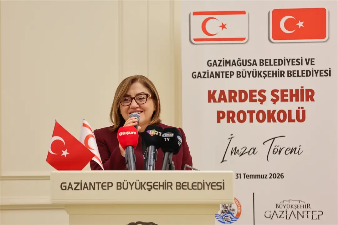 Başkan Şahin: Gaziantep ve Gazimağusa kardeş şehir oldu