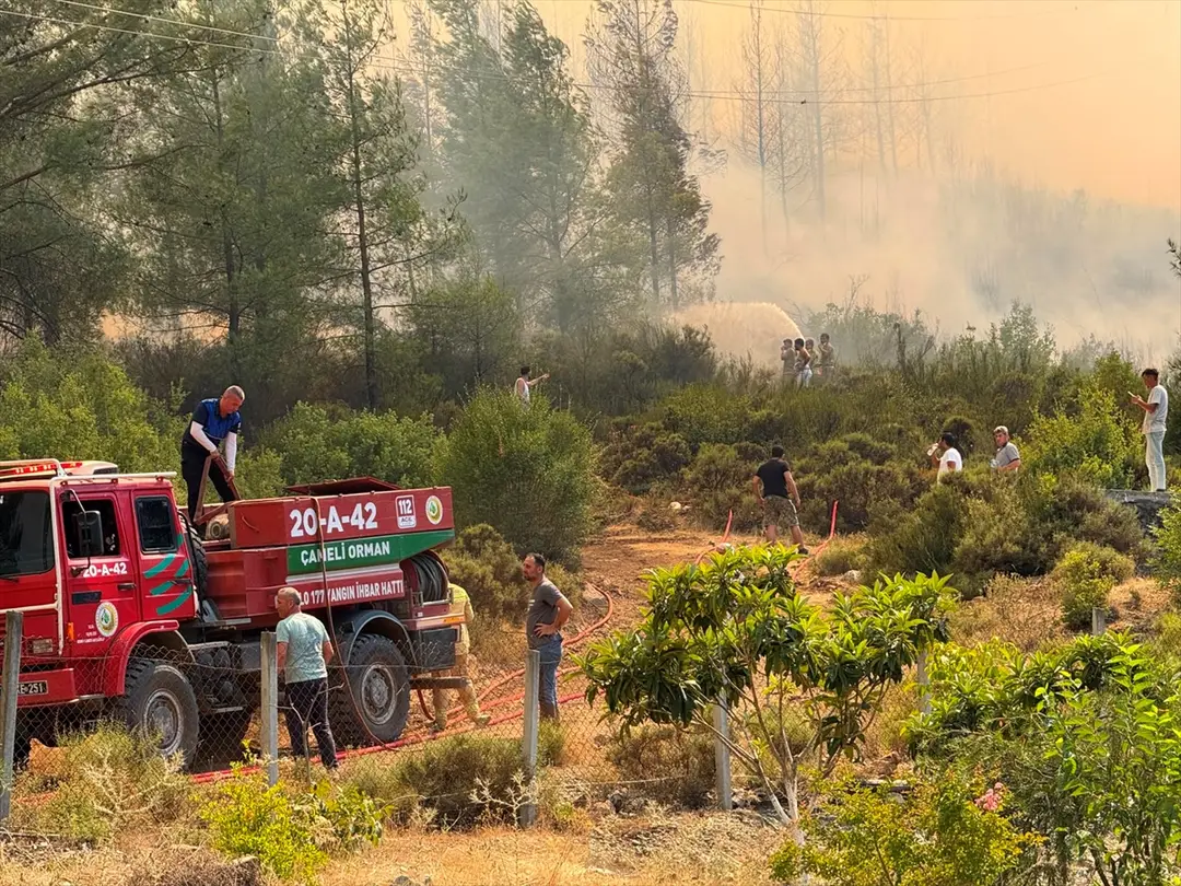 Fethiye'de orman yangını: Ekiplerin müdahalesi sürüyor