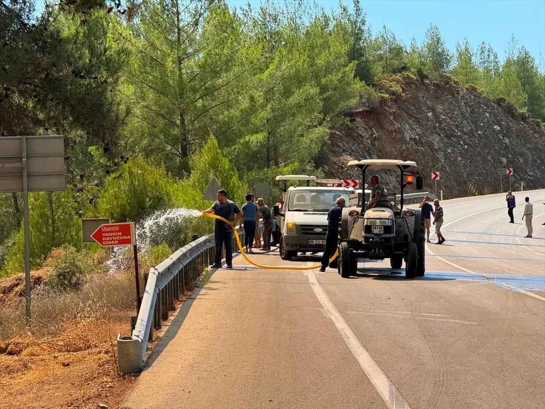 Fethiye'de orman yangını: Ekiplerin müdahalesi sürüyor