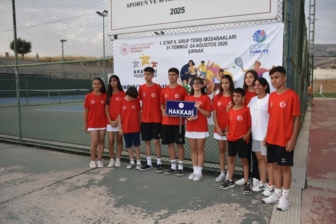 Şırnak'ta ANALİG Tenis Grup Müsabakaları Başladı: 90 Sporcu Katılıyor