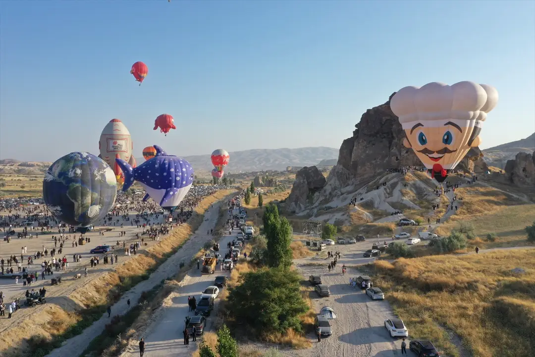Kapadokya Balon Festivali: Figürlü Balonlarla Muhteşem Kapanış
