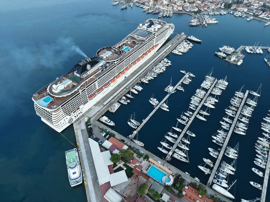MSC Divina Kruvaziyeri: Marmaris'e 4 bin 140 turist getirdi
