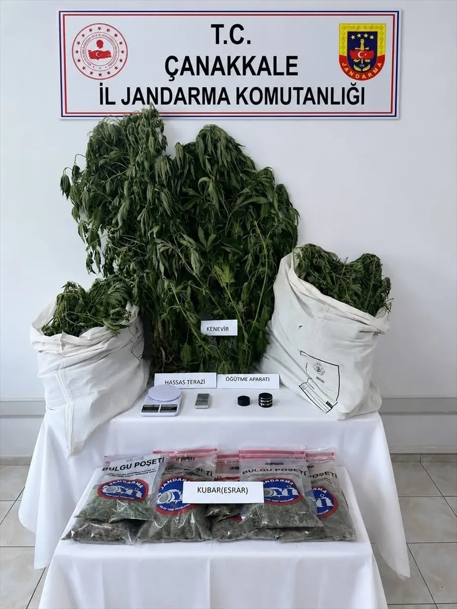 Çanakkale'de uyuşturucu operasyonu: 14 zanlıdan 5'i tutuklandı