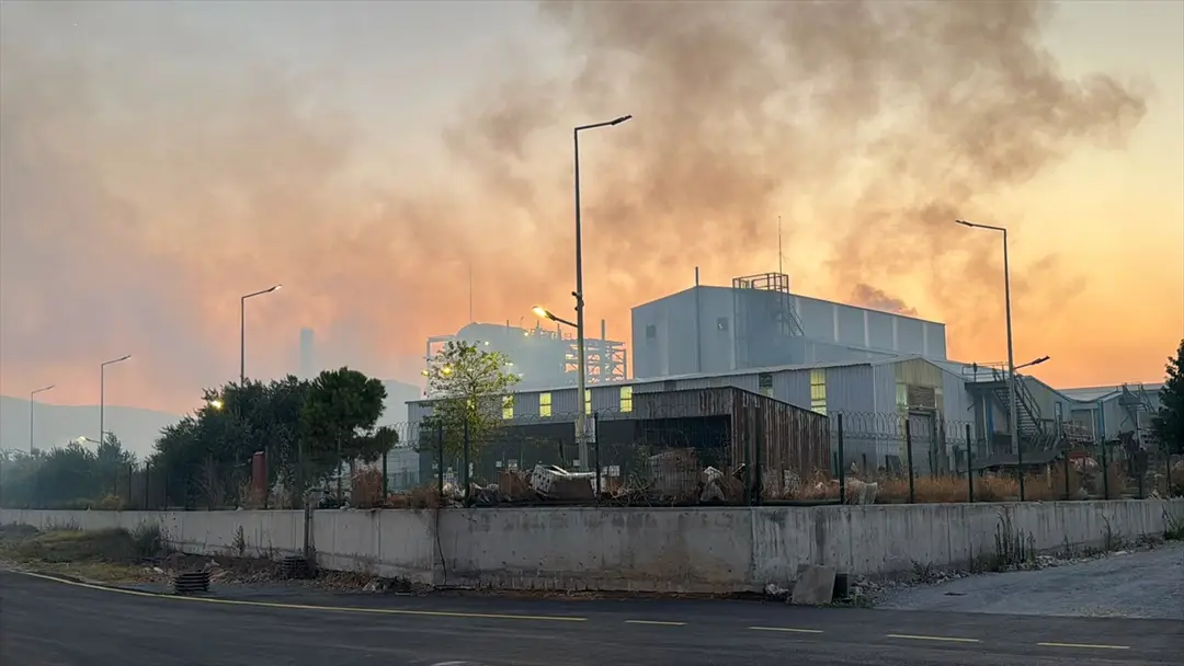Aydın Söke'de fabrika yangını söndürüldü: Hasar oluştu