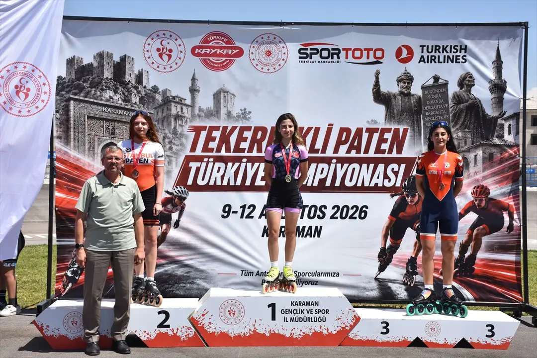 Karaman'da Tekerlekli Paten Türkiye Şampiyonası sona erdi