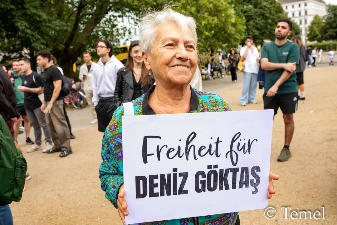 Support for Deniz Göktaş in Berlin: Hundreds Gather