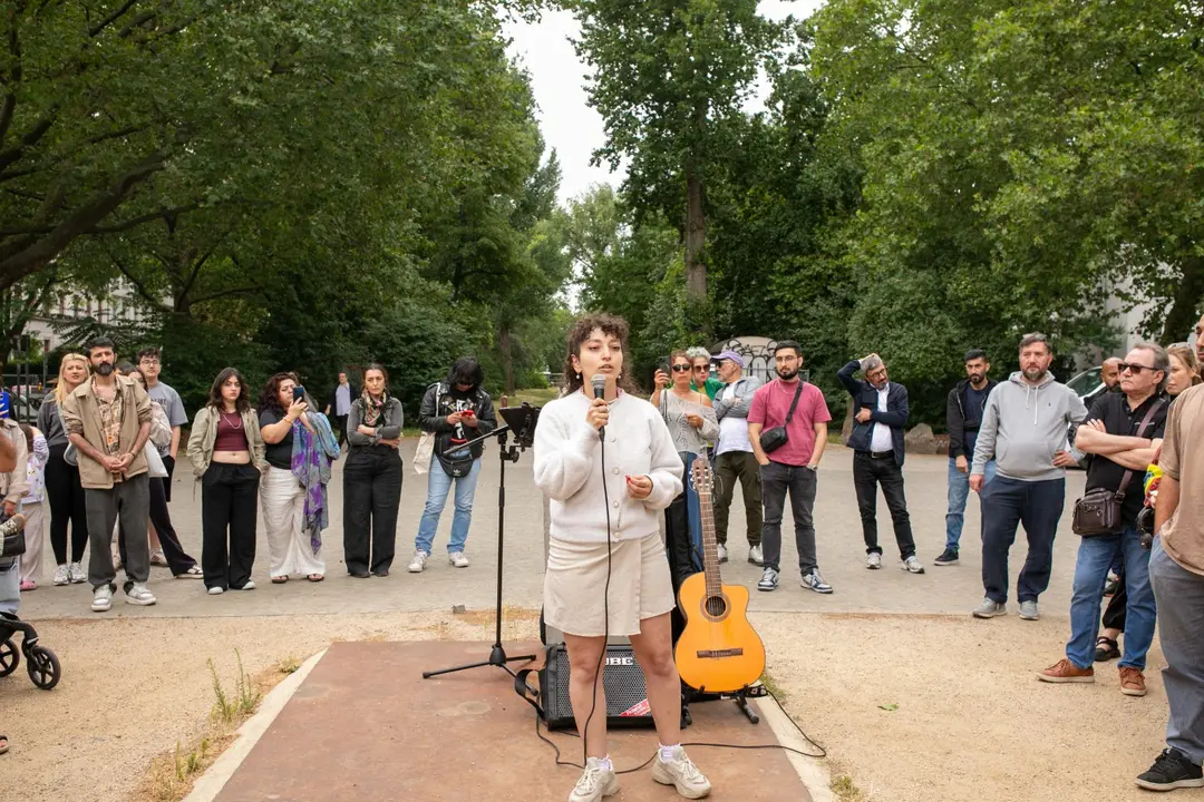 Support for Deniz Göktaş in Berlin: Hundreds Gather