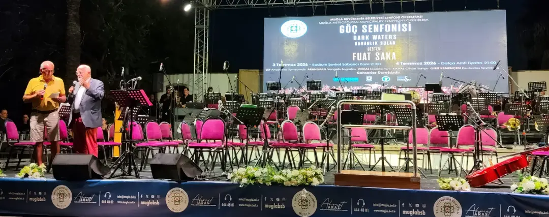 Fuat Saka’nın “Göç Senfonisi – Karanlık Sular” eseri Datça’da yeniden yankılandı