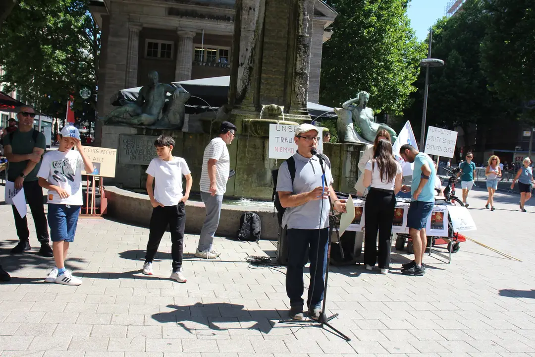 Support Rally for Deniz Göktaş in Hamburg