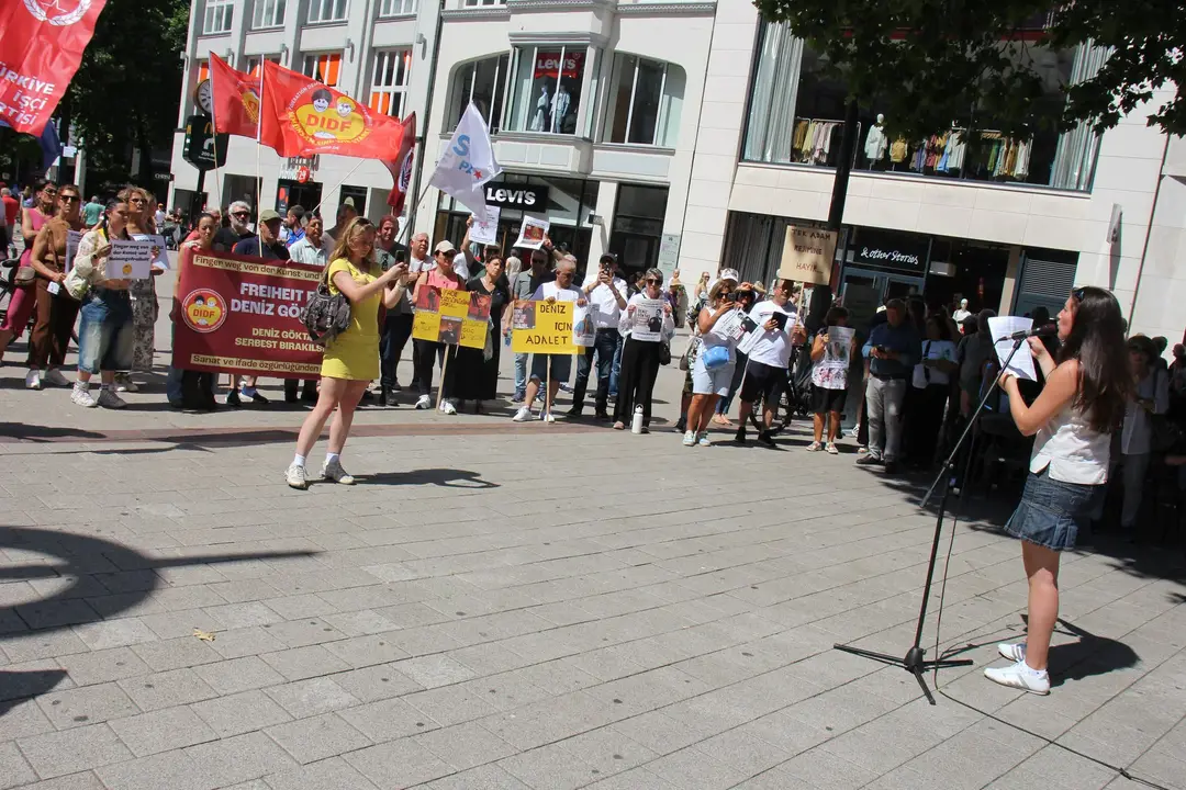 Support Rally for Deniz Göktaş in Hamburg
