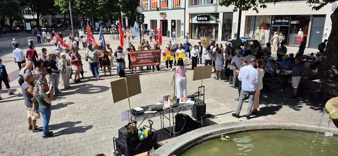 Support Rally for Deniz Göktaş in Hamburg
