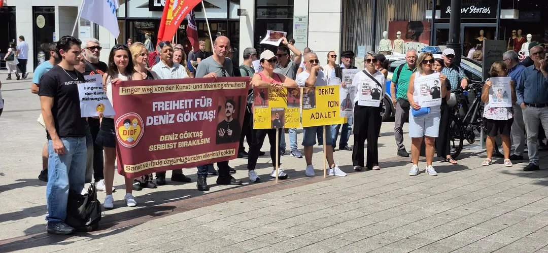 Support Rally for Deniz Göktaş in Hamburg